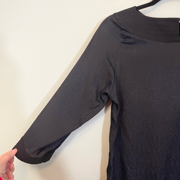 A.P.C. Rue Madame Paris Women Black Boat Pullover Long Cuff Sleeves Blouse Small - Picture 7 of 10